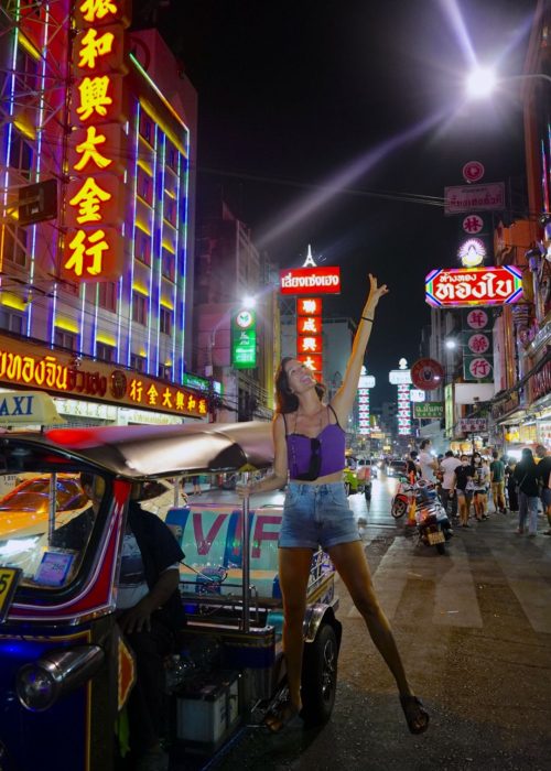 Viaje Grupo Tailandia tuk tuk Chinatown Bangkok